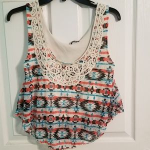 Aztec Designed Crop Top